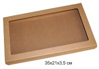 Коробочка для пряников 35*21*3,5см крафт
