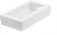 Коробочка белая с окном 21*10*5,5см